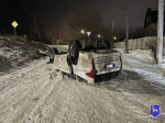 Под Самарой перевернулся автомобиль Mitsubishi с четырьмя подростками в салоне