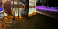 Большегруз в Ставропольском районе врезался в ограждение и опрокинулся - НИА Самара
