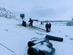 В Пестравском районе продолжается капитальный ремонт переливной плотины на реке «Большой Иргиз»