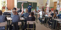 Профилактическое занятие по пожарной безопасности в школе Алексеевского района - Центр по делам гражданской обороны, пожарной безопасности и чрезвычайным ситуациям