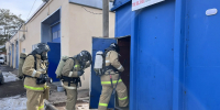 В пожарно‑спасательном отряде № 34 прошли ежеквартальные учения в дымокамере - Центр по делам гражданской обороны, пожарной безопасности и чрезвычайным ситуациям