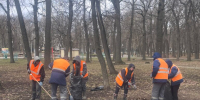 В самарском парке Гагарина проводят весеннюю уборку - SamaraGIS.Ru
