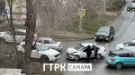 В Самаре утром 9 апреля на ул. Советской Армии из-за аварии образовалась пробка