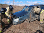 В Клявлинском районе произошло ДТП с опрокидыванием автомобиля