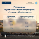 Переправа "Самара – Рождествено" заработает с 11 апреля