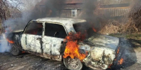 В Октябрьске сгорел автомобиль - Волга Ньюс