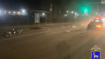 Появились кадры сбитого на пешеходном переходе велосипедиста в Южном городе