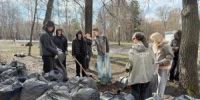 Молодёжка Народного фронта провела субботник в парке имени Ю.А. Гагарина - НИА Самара
