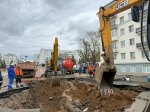 Последствия коммунальной аварии на улице Молодогвардейской в Самаре планируют устранить к утру 22 апреля