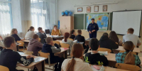 Урок мужества к 40 летию аварии на Чернобыльской АЭС прошел и в школе села Красноармейское - Центр по делам гражданской обороны, пожарной безопасности и чрезвычайным ситуациям