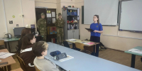 Представители пожарно-спасательного отряда № 44  провели открытый урок в безенчукском техникуме - Центр по делам гражданской обороны, пожарной безопасности и чрезвычайным ситуациям