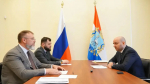 Губернатор Вячеслав Федорищев, замглавы Минпромторга России Алексей Матушанский и директор ФРП Роман Петруца провели рабочую встречу