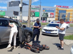 Питбайк врезался в иномарку возле парка Гагарина в Самаре: фото с места ДТП