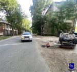 Столкновение внедорожников привело к опрокидыванию автомобиля в Самаре