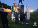 Междугородний автобус, перевозивший 46 самарцев, перевернулся в Татарстане