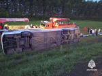 Междугородний автобус, перевозивший 46 самарцев, перевернулся в Татарстане