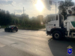 В Советском районе Самары грузовик столкнулся с легковым автомобилем