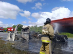 Из-за ДТП с двумя бензовозами перекрыта трасса М-5 под Сызранью