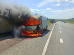 Сегодня в Похвистневском районе произошло возгорание автомобиля в движении