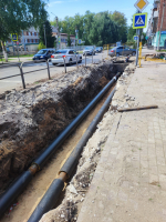 В Отрадном продолжается работа по замене сетей теплоснабжения