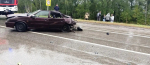 Четыре человека пострадали после жесткого лобового столкновения в Самарской области