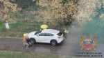 В Самаре наказали автоледи за езду по тротуару
