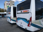 В Самаре стоял общественный транспорт
