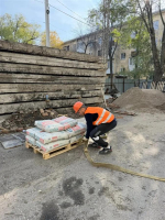 В Новокуйбышевске продолжается восстановление пострадавшего после атаки беспилотников дома